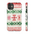 Icelandic Watercolor inspired by Christmas Sweaters - Impact Resistant Phone Case iPhone 11 Matte